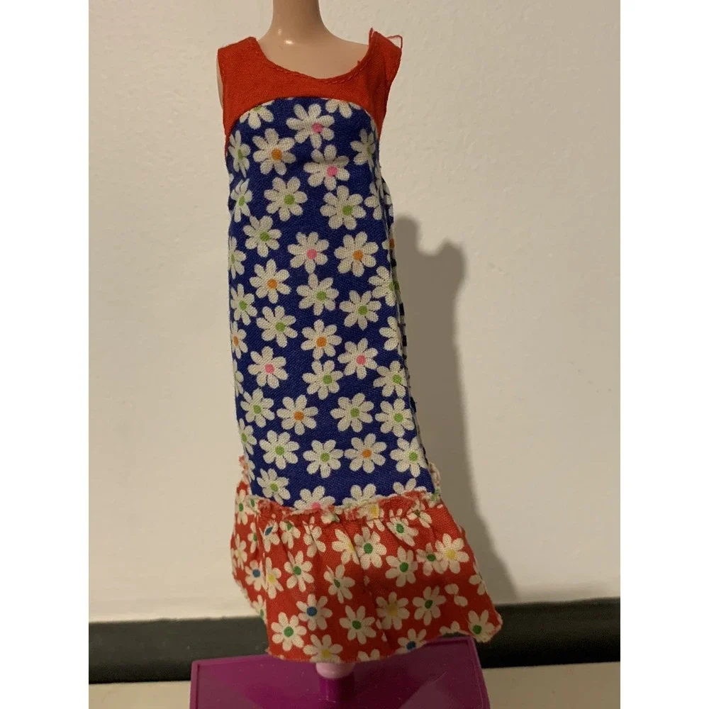 Extremely Rare Pattern Variation Barbie Best Buy 1975 Superstar 2219 Daisy Dress